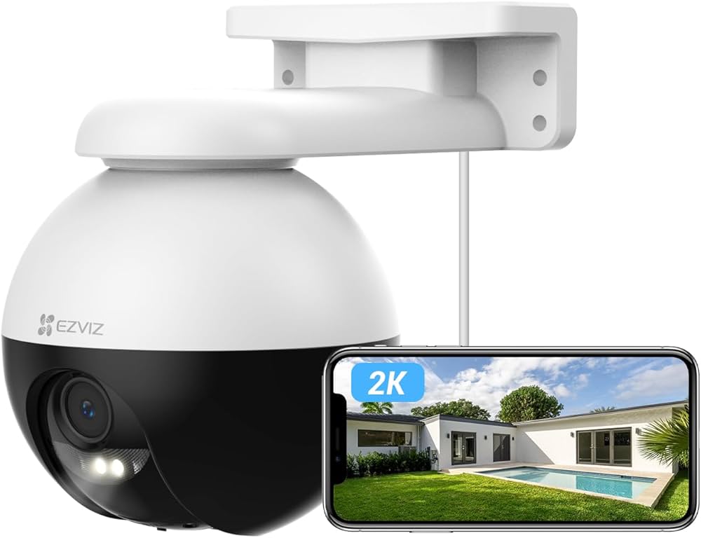 EZVIZ C8W Pro 2K — caméra extérieure haut de gamme vision couleur nuit
